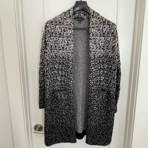 Athleta black and white cardigan jacket